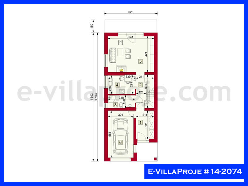 Model 14-2074 — 161 m², 2 storeys thumbnail 2