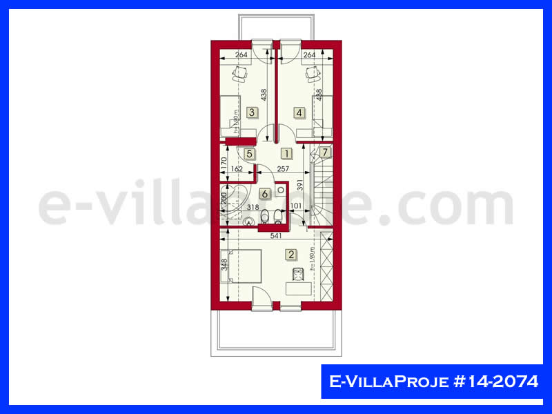 Model 14-2074 — 161 m², 2 storeys thumbnail 3