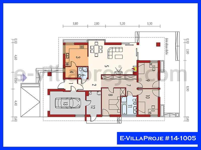 Model 14-1005 — 161 m², 1 storey thumbnail 2
