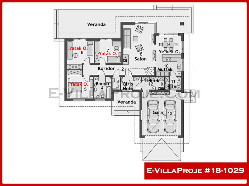 Model 18-1029 — 161 m², 1 storey thumbnail 2