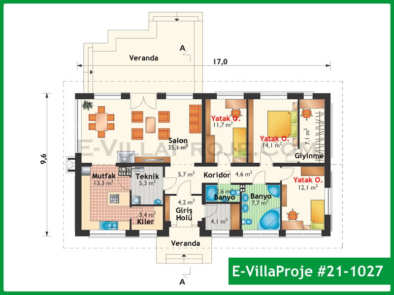 Model 21-1027 — 162 m², 1 storey thumbnail 2