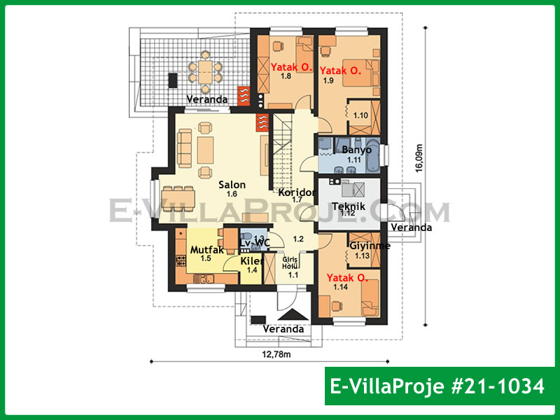 Model 21-1034 — 162 m², 1 storey thumbnail 2