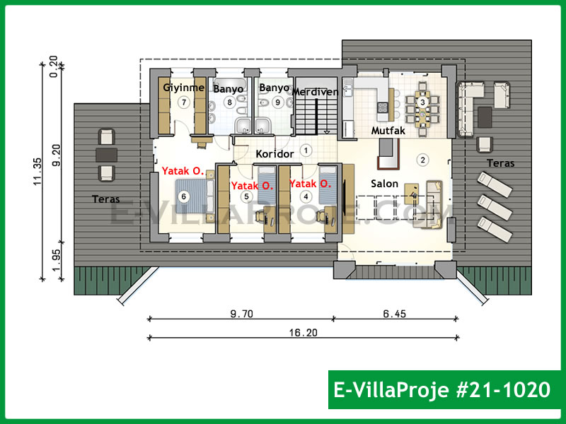 Model 21-1020 — 163 m², 1 storey thumbnail 2