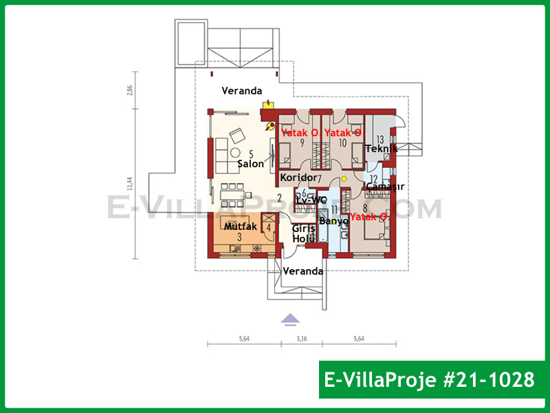 Model 21-1028 — 163 m², 1 storey thumbnail 2