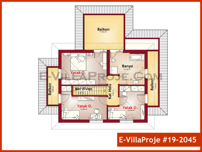 Model 19-2045 — 164 m², 2 storeys thumbnail 3