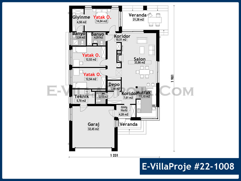 Model 22-1008 — 164 m², 1 storey thumbnail 2