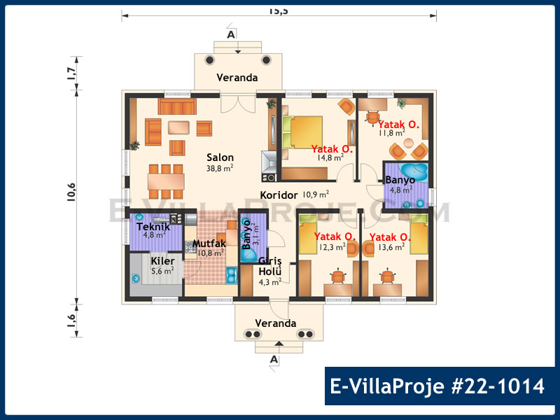 Model 22-1014 — 164 m², 1 storey thumbnail 2