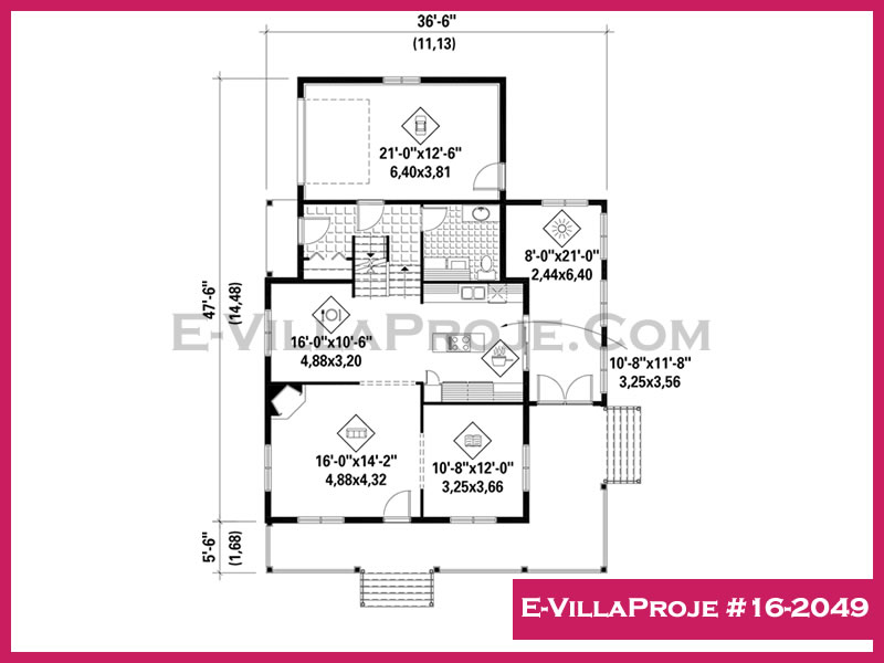 Model 16-2049 — 165 m², 2 storeys thumbnail 2