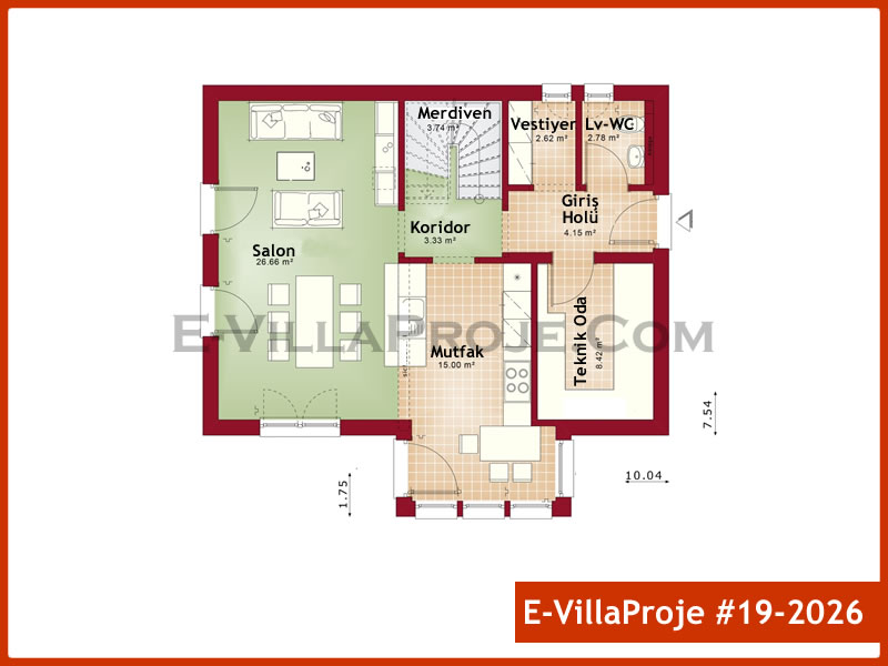 Model 19-2026 — 165 m², 2 storeys thumbnail 2