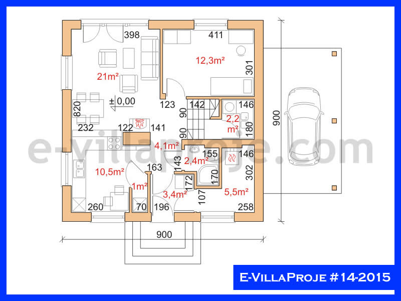 Model 14-2015 — 165 m², 2 storeys thumbnail 2