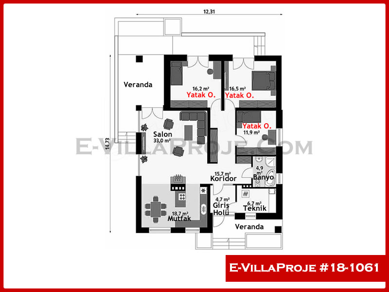 Model 18-1061 — 165 m², 1 Kat thumbnail 2