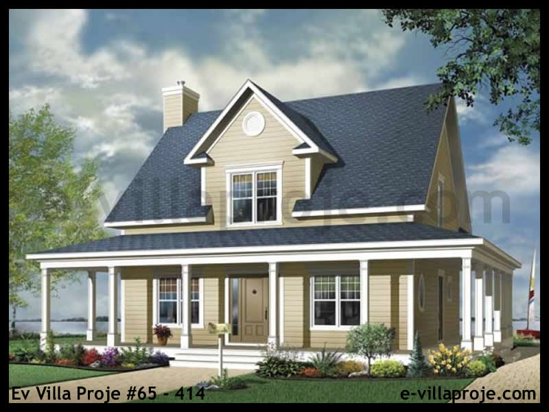 Model 65-414 — 166 m², 2 storeys - 65-414