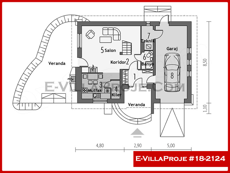 Model 18-2124 — 168 m², 2 storeys thumbnail 2