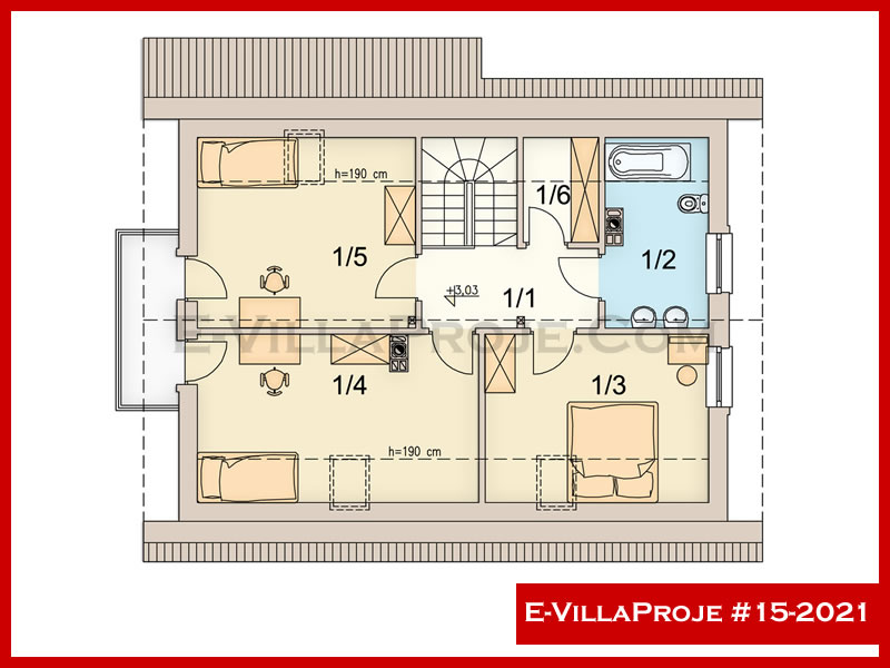 Model 15-2021 — 172 m², 2 storeys thumbnail 3