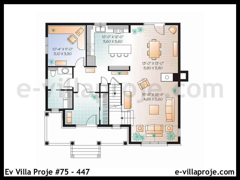Model 75-447 — 172 m², 2 storeys thumbnail 2