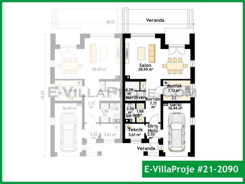 Model 21-2090 — 173 m², 2 storeys thumbnail 2