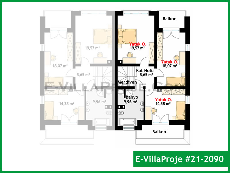 Model 21-2090 — 173 m², 2 storeys thumbnail 3