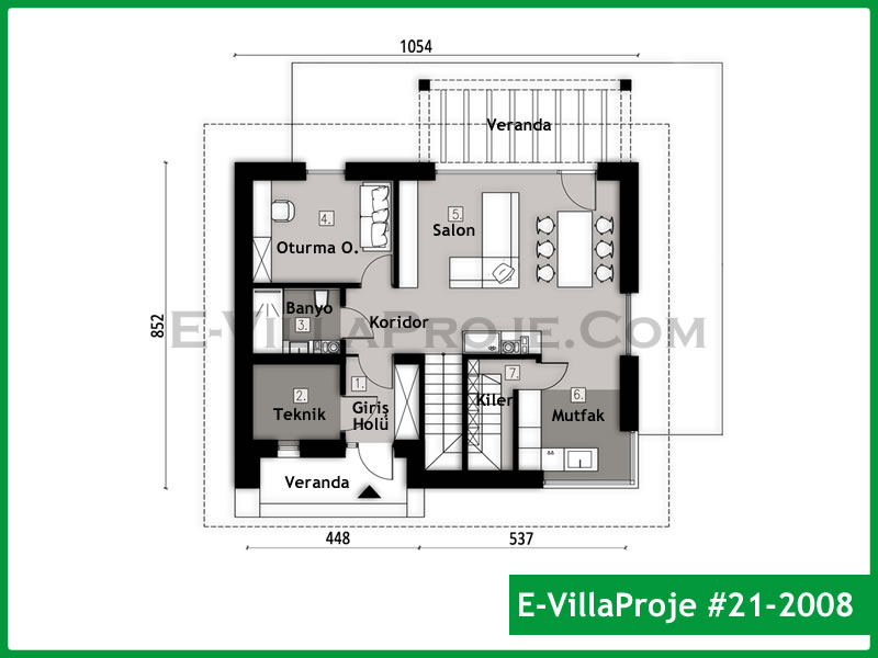 Model 21-2008 — 176 m², 2 storeys thumbnail 2