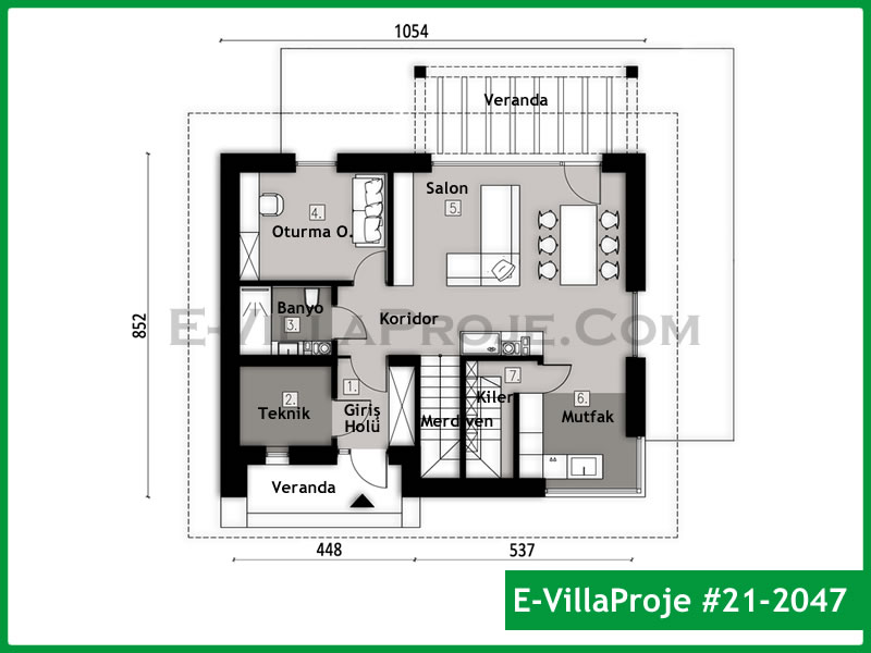 Model 21-2047 — 177 m², 2 storeys thumbnail 2