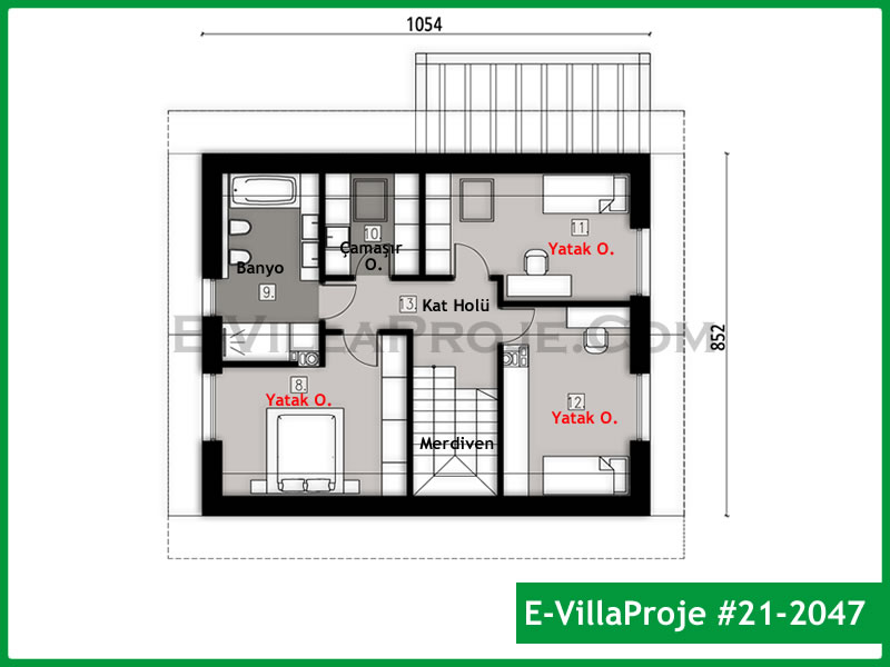 Model 21-2047 — 177 m², 2 storeys thumbnail 3