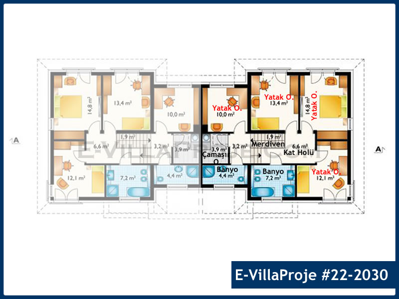 Model 22-2030 — 181 m², 2 storeys thumbnail 3