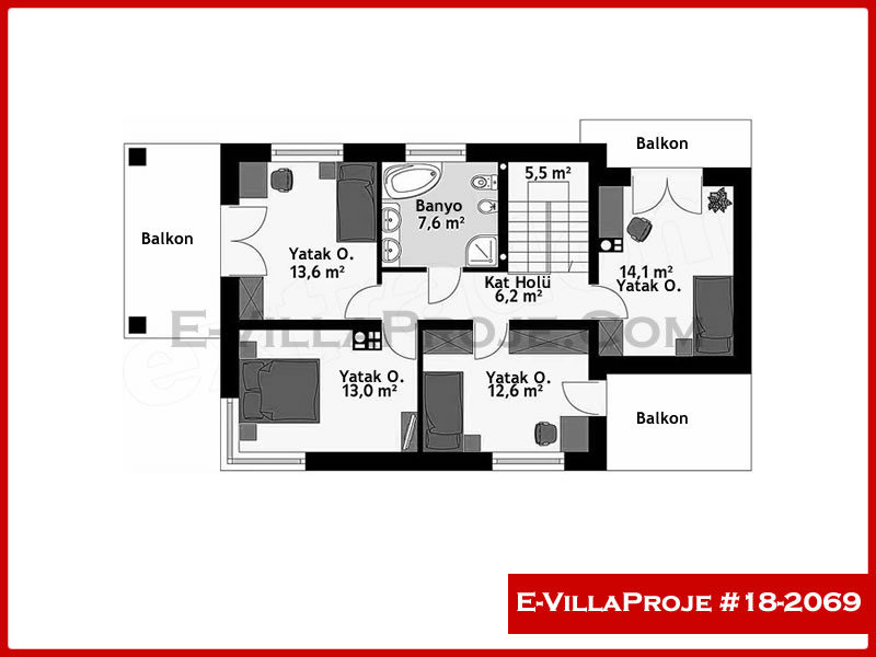 Model 18-2069 — 181 m², 2 storeys thumbnail 3