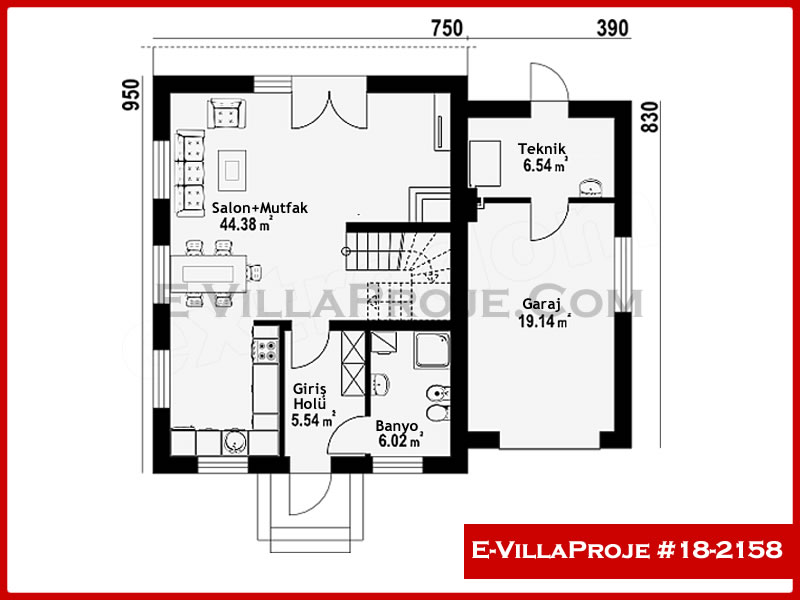 Model 18-2158 — 184 m², 2 storeys thumbnail 2