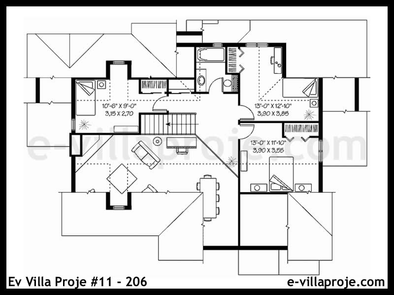 Model 11-206 — 184 m², 2 storeys thumbnail 3