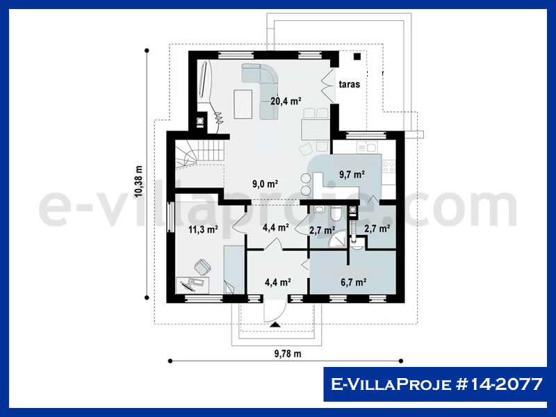Model 14-2077 — 184 m², 2 storeys thumbnail 2