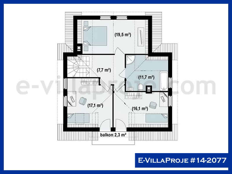 Model 14-2077 — 184 m², 2 storeys thumbnail 3