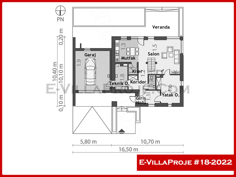 Model 18-2022 — 185 m², 2 storeys thumbnail 2