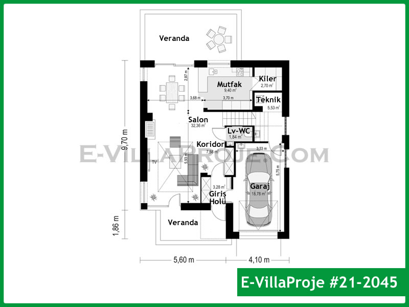 Model 21-2045 — 185 m², 2 storeys thumbnail 2