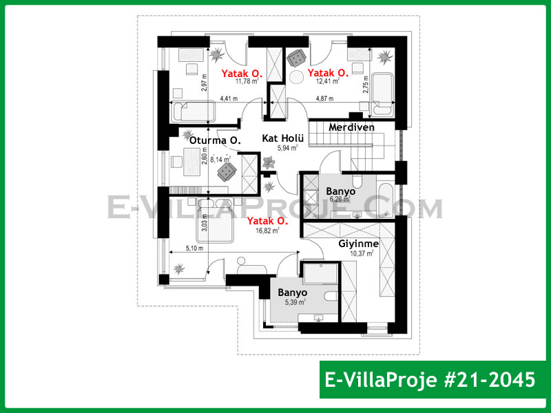 Model 21-2045 — 185 m², 2 storeys thumbnail 3
