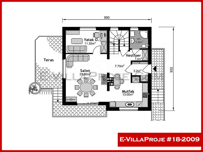 Model 18-2009 — 185 m², 3 storeys thumbnail 2
