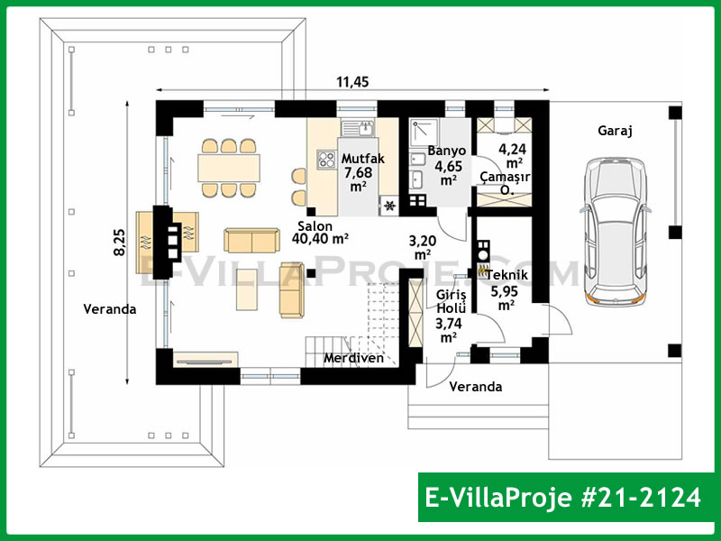 Model 21-2124 — 187 m², 2 storeys thumbnail 2