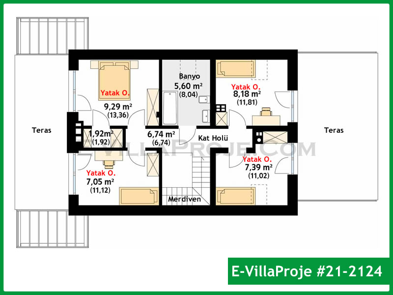 Model 21-2124 — 187 m², 2 storeys thumbnail 3