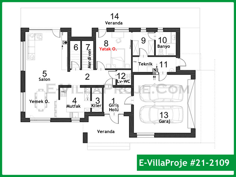 Model 21-2109 — 187 m², 2 storeys thumbnail 2