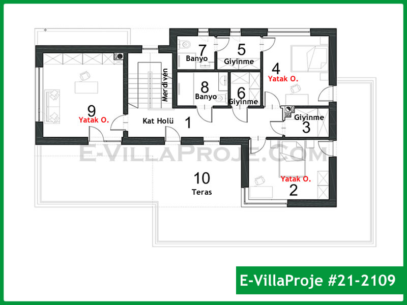 Model 21-2109 — 187 m², 2 storeys thumbnail 3