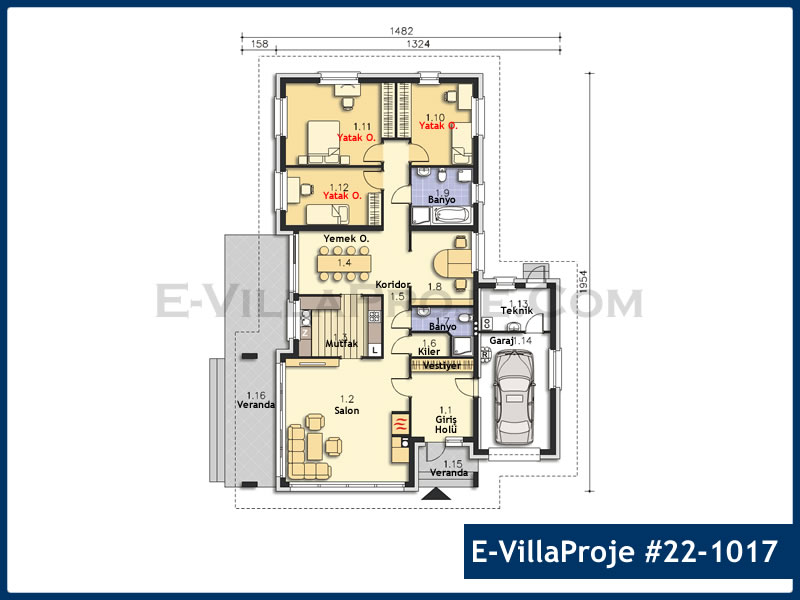 Model 22-1017 — 187 m², 1 storey thumbnail 2