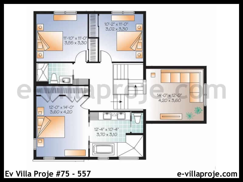 Model 75-557 — 189 m², 2 storeys thumbnail 3