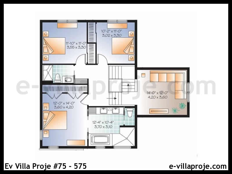 Model 75-575 — 189 m², 2 storeys thumbnail 3