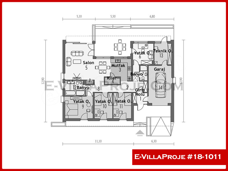 Model 18-1011 — 189 m², 1 storey thumbnail 2
