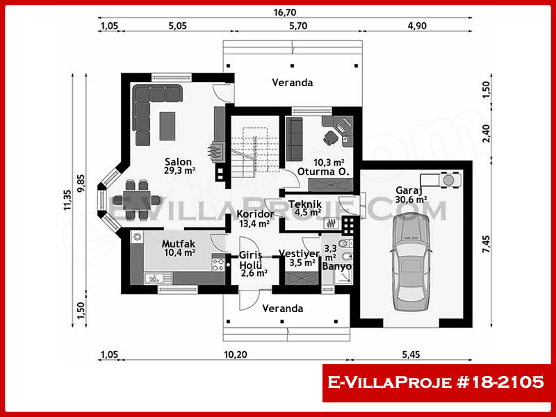Model 18-2105 — 190 m², 2 storeys thumbnail 2