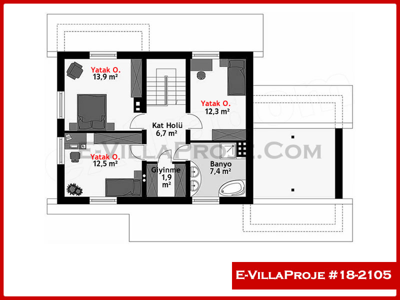 Model 18-2105 — 190 m², 2 storeys thumbnail 3