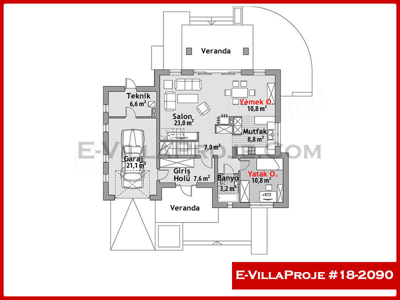 Model 18-2090 — 190 m², 2 storeys thumbnail 2