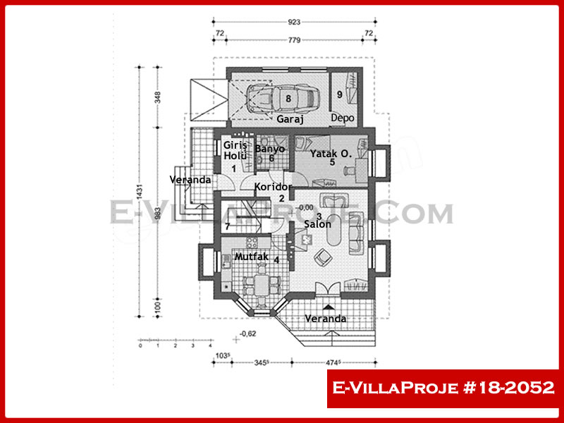 Model 18-2052 — 191 m², 2 storeys thumbnail 2