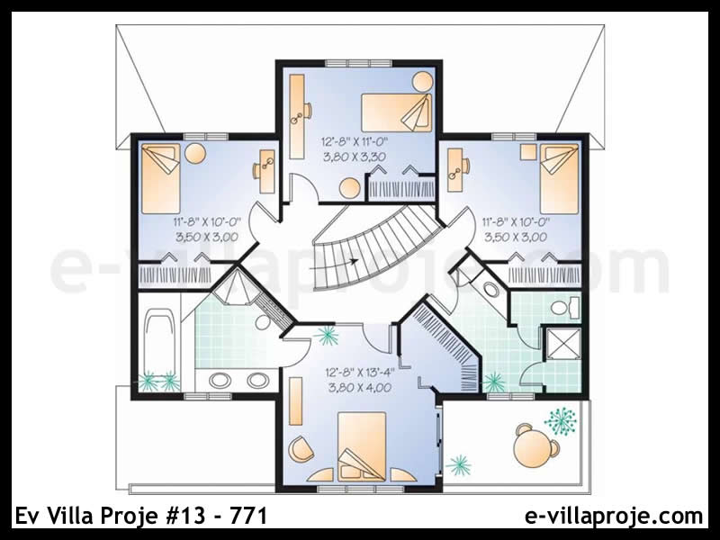 Model 13-771 — 191 m², 2 storeys thumbnail 3