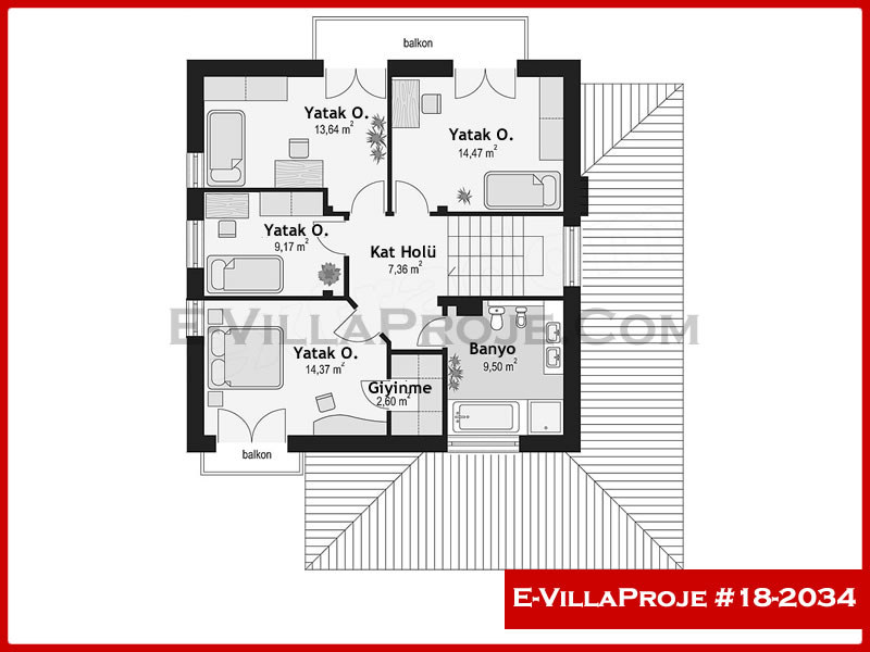 Model 18-2034 — 191 m², 2 storeys thumbnail 3