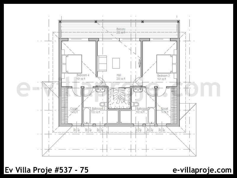 Model 537-75 — 191 m², 2 storeys thumbnail 3