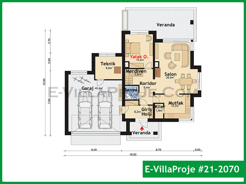Model 21-2070 — 191 m², 2 storeys thumbnail 2